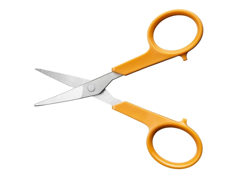 Fiskars - Classic Præcisionssaks - Kurvet Spids - L 10 Cm - 9808