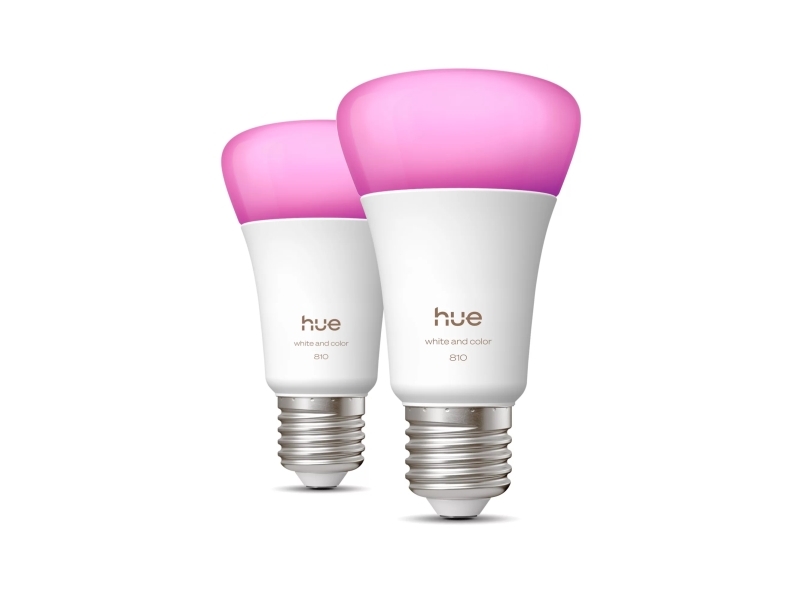 Philips Hue Smart Led A60 Bulb, White And Color Ambiance, E27 Base, 6W, Full Spectrum Light 1000K-20000K, 810 Lumens, Dimmable, Works With Alexa, Goo