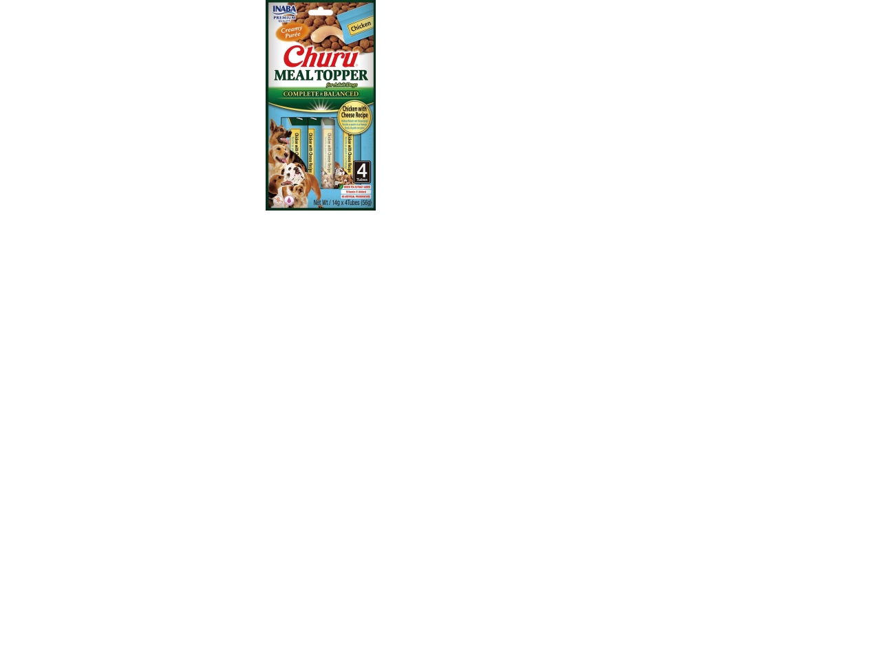 Churu Dog Meal Topper Chicken With Cheese 4X14g
