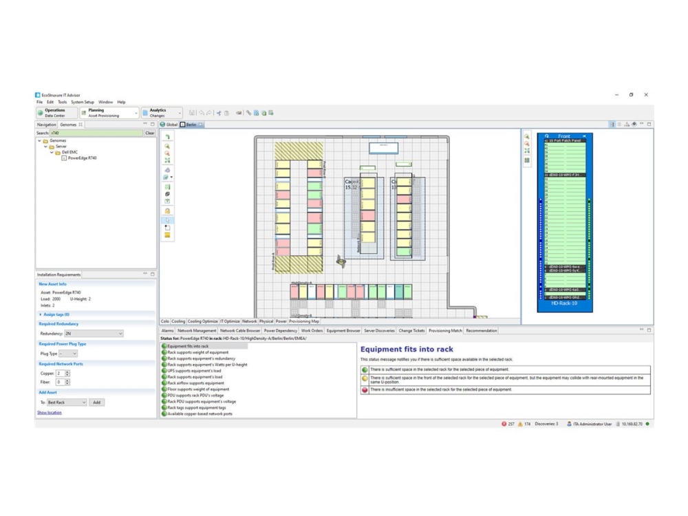 APC Software Support Contract - Teknisk understøtning - for APC EcoStruxure IT Advisor Capacity Module - 100 racks - telefonrådgivning - 1 år - 24x7