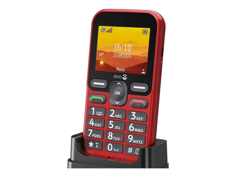 Doro Leva L10 - 4G Funktionstelefon - Ram 64 Mb / Intern Hukommelse 128 Mb - Microsd Slot - Lcd Display (Tft) - 320 X 240 Pixels (60 Hz) - Rear Camer
