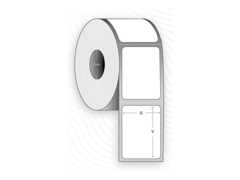 Capture - Permanent Klæbemiddel - Topbelagt - Perforeret - Hvid - 52 X 28 Mm 25200 Etikette (12 Rulle X 2100 Boks - Etiketter