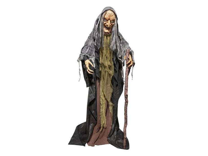 Stående Heks Med Stok, 160 Cm
