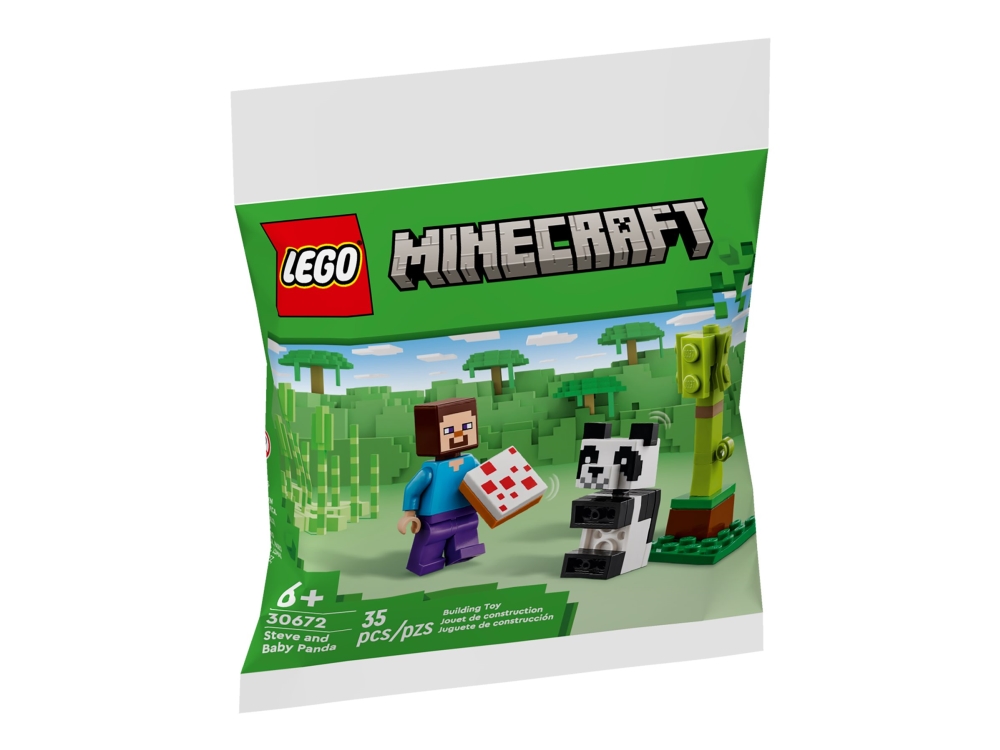 Lego Minecraft Polybag - Steve Mit Baby-Panda