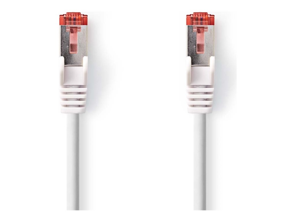 Nedis – Netzwerkkabel – Rj-45 (Stecker) Auf Rj-45 (Stecker) – 3 M – 6,2 Mm – S/Ftp – Cat 6 – Geformt, Rund, Knickfrei – Weiß