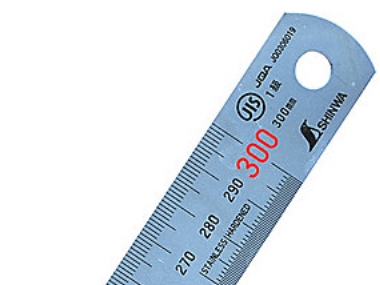 Teräsviivain 300x25x1.0 - Shinwa H101c