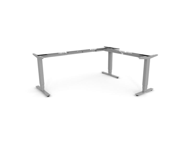 DNA höj- och sänkbart underrede för hörnbord, aluminiumgrå | Möbler - Stolar & Stolmattor - Tillbehör | GameStuff