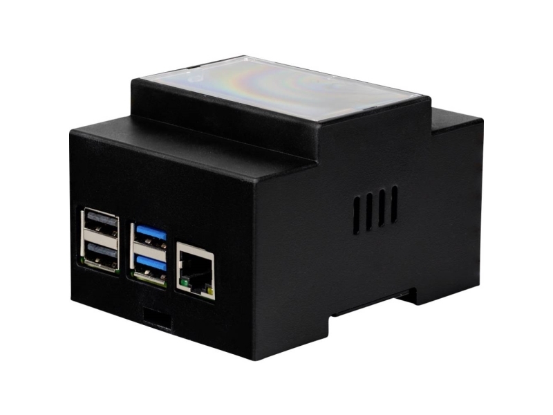 Joy-it DIN-Rail-holder Passer til: Raspberry Pi® 4 til hatskinnemontering Sort