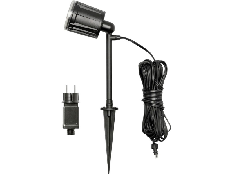 Konstsmide 7447-000 Amalfi LED-haveprojektør EEK: G (A - G) LED (RGB) 4 W Sort | Belysning - Utomhusbelysning - Trädgårdslampor | GameStuff