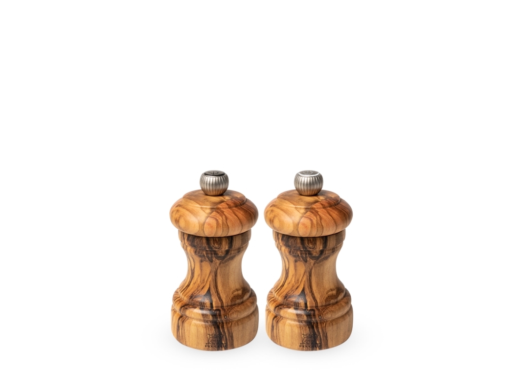 Peugeot Bistro, Salt & Pepper Grinder Set, Wood, Olive Wood, Stainless Steel, 100 Mm, France