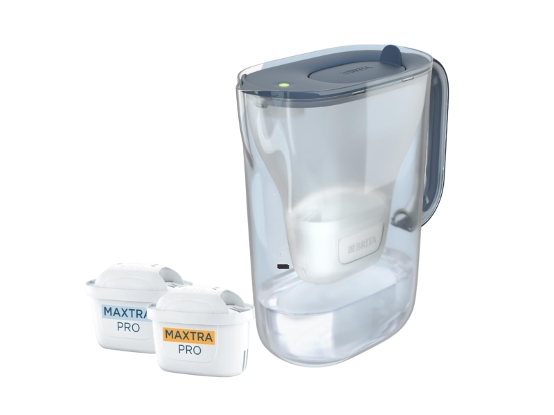 Brita Style Essential, Kande vandfilter, 2,4 L, Blå, Transparent