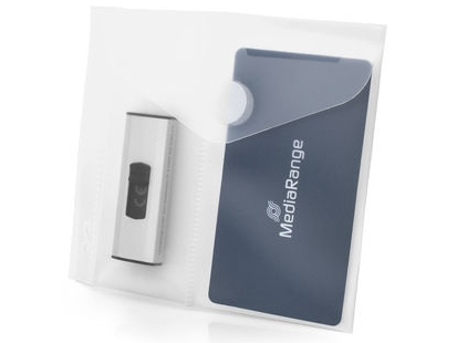 MediaRange USB-tikku Tasche 2 Fächern Abheftlochung 10er Pc
