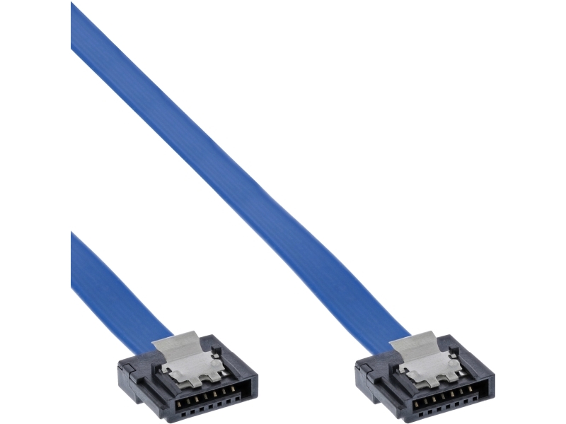 Inline S-27701K, 0,15 M, Sata Iii, Sata 7-Pin, Sata 7-Pin, Hanstik/Hanstik, Blå
