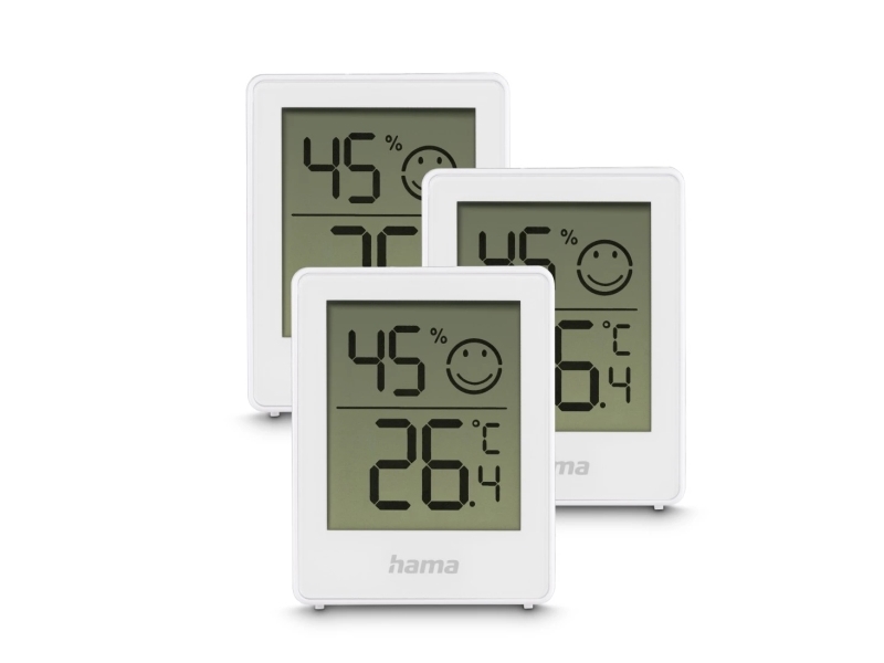 Hama Cres, Elektronisk Miljøtermometer, Indendørs, F, °C, -20 - 60 °C, Digital, Hvid
