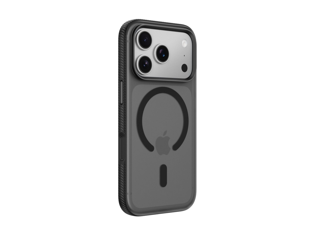 Belkin Sheerforce Grip Series - Bagsidecover Til Mobiltelefon - Magsafe-Kompatibilitet - Fremstillet Af Genbrugte Materialer - Sort - For Apple Iphon