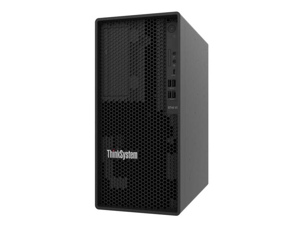 Lenovo ThinkSystem ST45 V3 7DH5 - Server - tower 1-vägs - 1 x EPYC 4464P / upp till 5.4 GHz - RAM 32 GB - ej hot-swap 3.5 vik/vikar - SSD 2 x 960 GB - Gigabit Ethernet - inget OS - skärm: ingen | Datorer & Surfplattor - Server - Tornserver | GameStuff