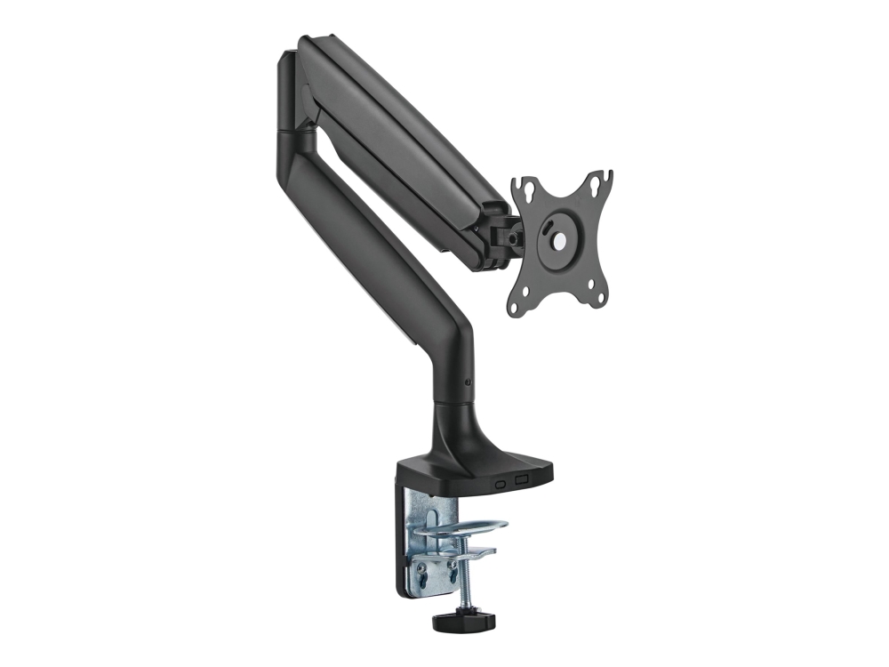 Deltaco - Montagesatz (Schwenkarm) - Für Lcd-Display/Gebogenes Lcd-Display - Gasfeder, Bis 16 Kg - Schwarz - Bildschirmgröße: 17" - 45" - Tischmontie