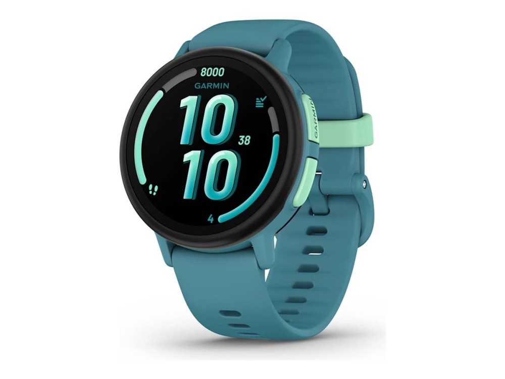 Garmin Bounce 2 - 43 mm - smart klocka med band - silikon - handledsstorlek: 115-180 mm - display 1.2 - 4 GB - ANT+/ANT, Bluetooth, Wi-Fi, LTE - 26.5 g - turkos | Sport & Träning - Pulsklockor & Smartwatches - Smartklockor | GameStuff