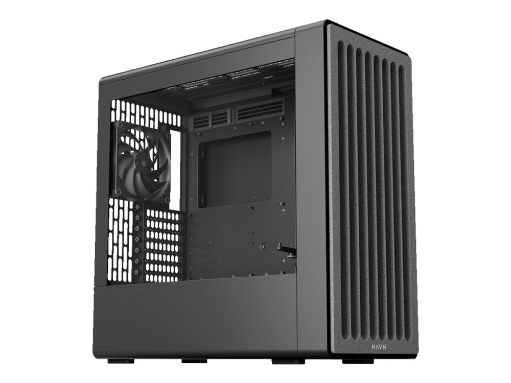 Havn Pc-Gehäuse Bf 360 Flow Schwarz - Midi/Minitower - Atx (Hvn-Ca-Bf360-04)