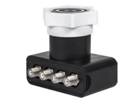Megasat 0401106, Quad LNB, Musta, Valkoinen, F, 78 mm, 78 mm, 55 mm