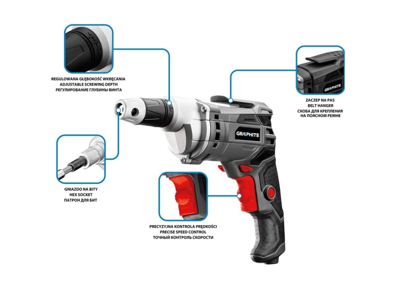 Graphite 58G794, 275 mm, 1,37 kg, 1 styck | Elverktyg - DIY - Akku Verktyg - Borrmaskin & Skruvdragare | GameStuff