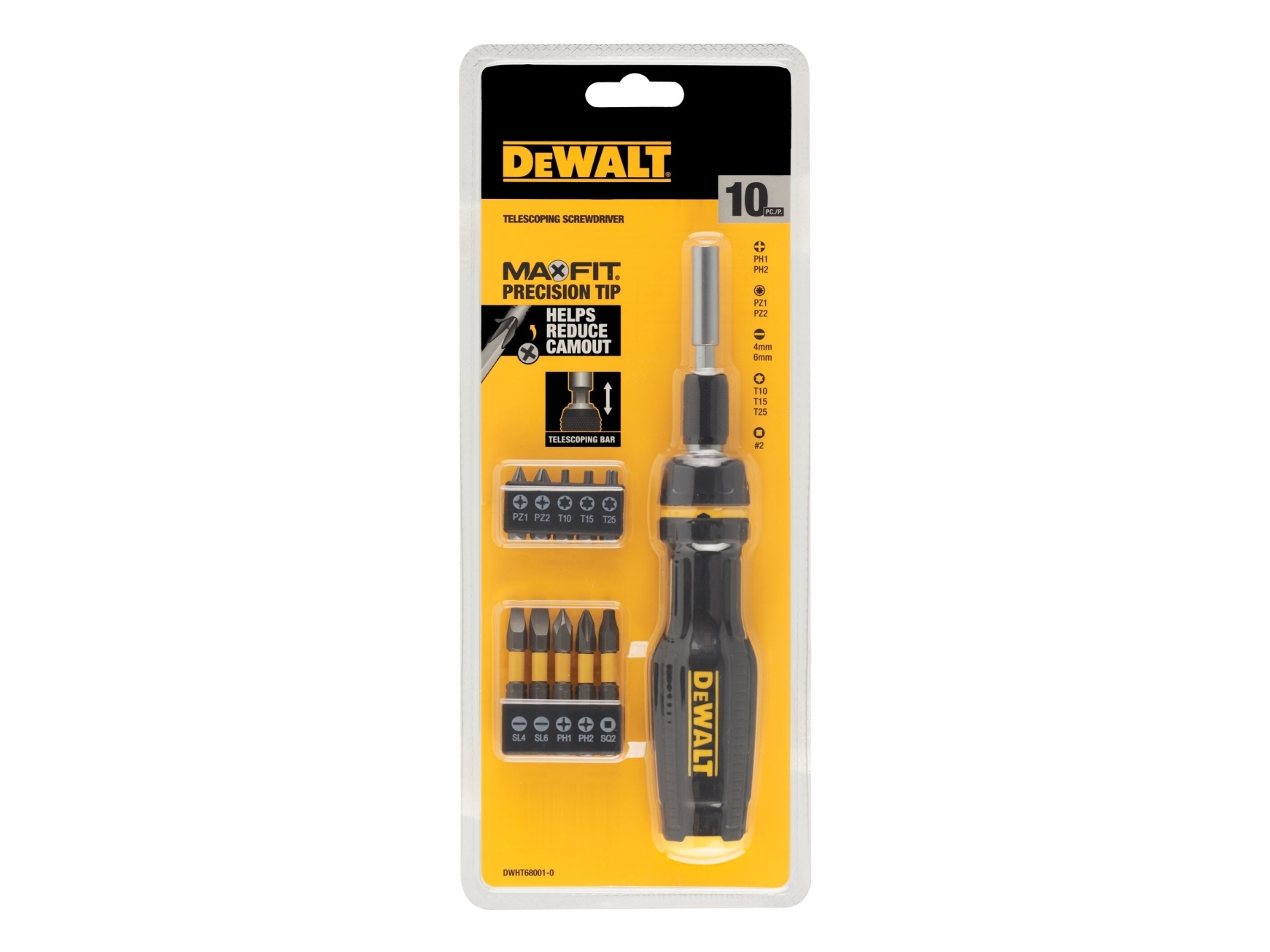 DeWALT DWHT68001-0, 11 styck, Blåsa | Verktyg & Verkstad - Skruvmejsel - Skruvmejselset | GameStuff