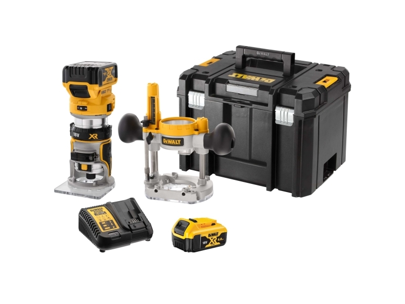 Dewalt Maskiner DEWALT FRÄSNINGSMaskin 18V 2in1 8mm 2x5.0Ah TSTAK DCW604P2 | Elverktyg - Prof. Akku verktyg - Mutterdragare | GameStuff