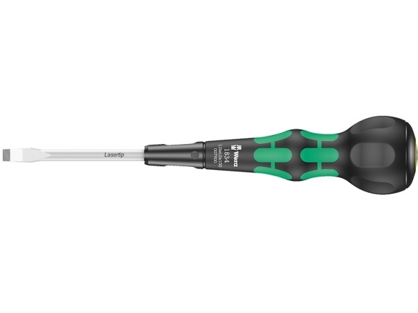 Wera 1834 Kraftform Ball-Grip spårskruvmejsel 1,0x6,0x150 | Verktyg & Verkstad - Skruvmejsel - Spårmejslar | GameStuff