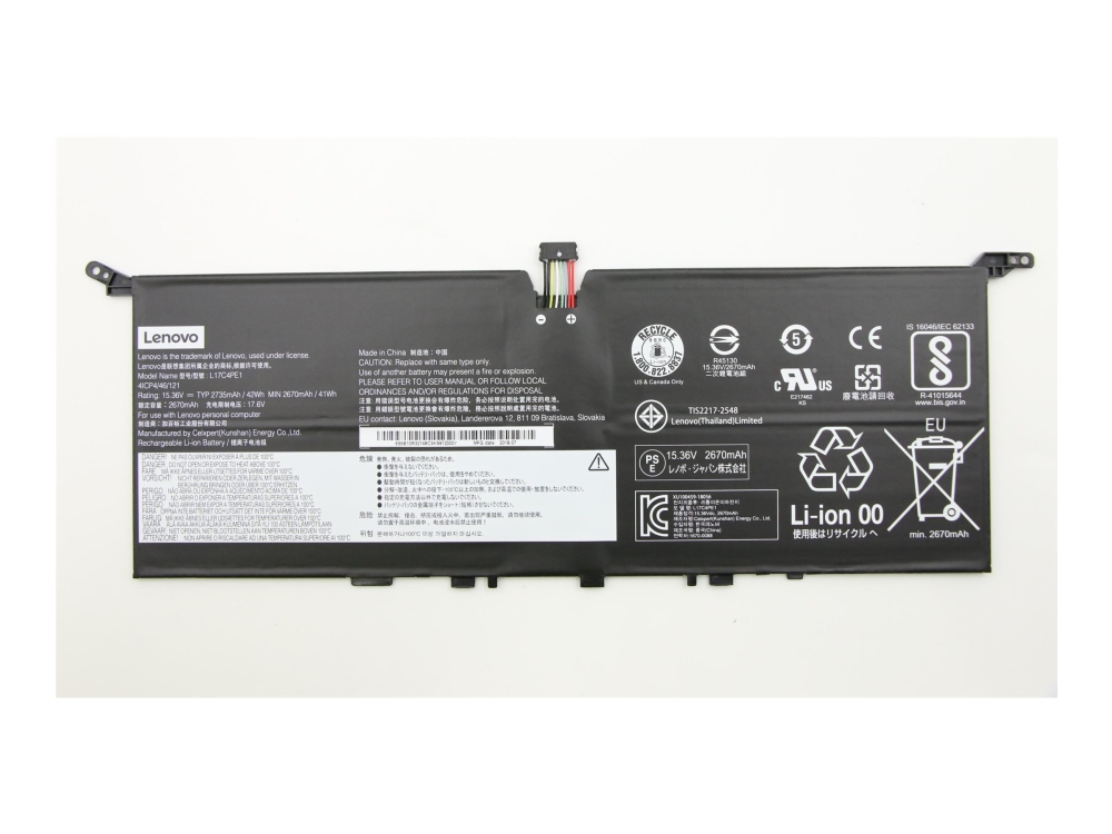 15.36V 42Wh Li-Polymer Battery For Lenovo Laptops