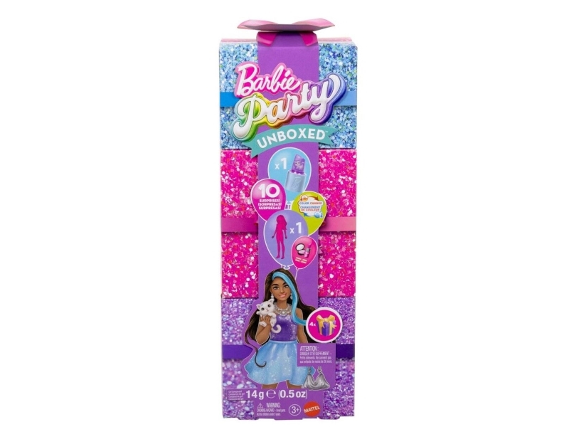 Barbie Glam Party Unboxed Purple Petite-nukke