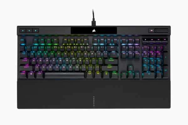 Corsair K70 RGB PRO, Kabel, USB, Mekaniska tangentbrytare, QWERTY, RGB LED, Svart