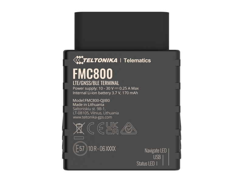 Teltonika Tracker GPS FMC800 køretøj LTE