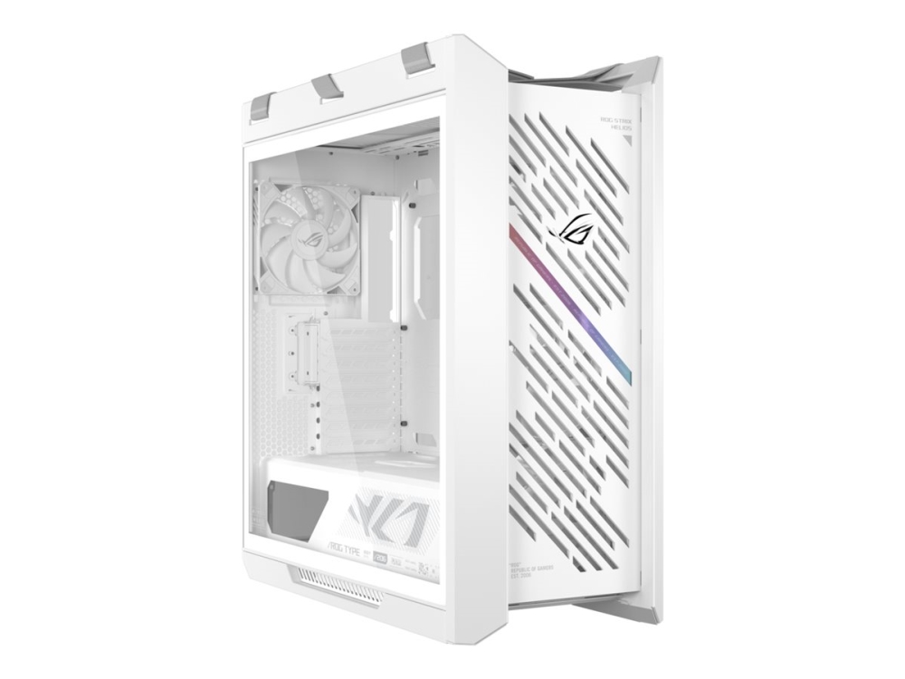 Asus Rog Strix Helios Ii, Midi Tower, Pc, White, Atx, Eatx, Micro Atx, Mini-Itx, Aluminium, Tempered Glass, Gaming