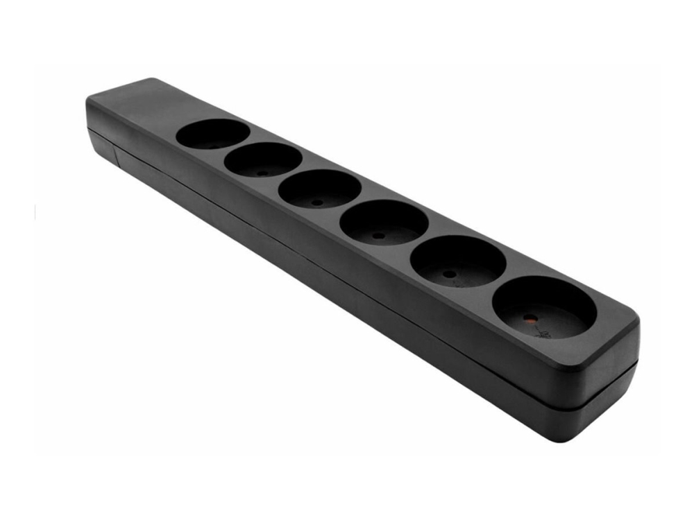 Microconnect Mc-Gru0600dkb, Drinnen, Kein Stecker, Schwarz, 6 Ac-Ausgänge, 190 G, 200 G