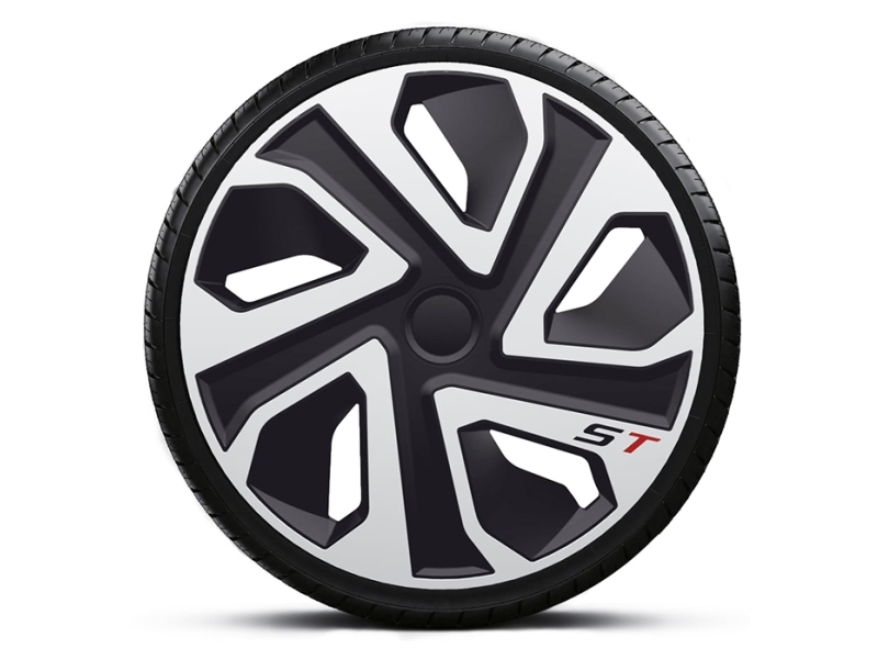 19 ST Sølv hjulkapselsæt