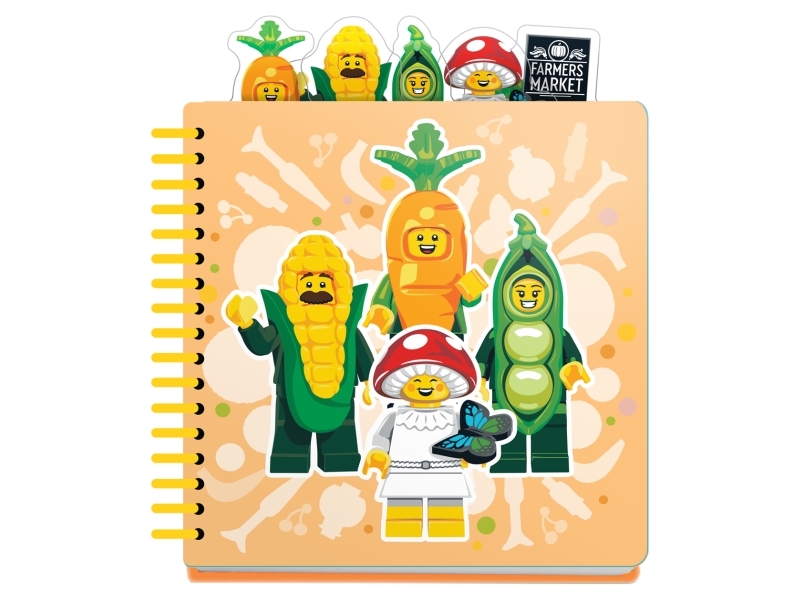 Lego Minifigures Tab Notebook Farmers Market