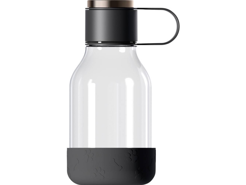 Asobu Dog Bowl Flasche Aus Tritan Mit Hundenapf - 1,5 Liter - Schwarz (Twb20 Black)