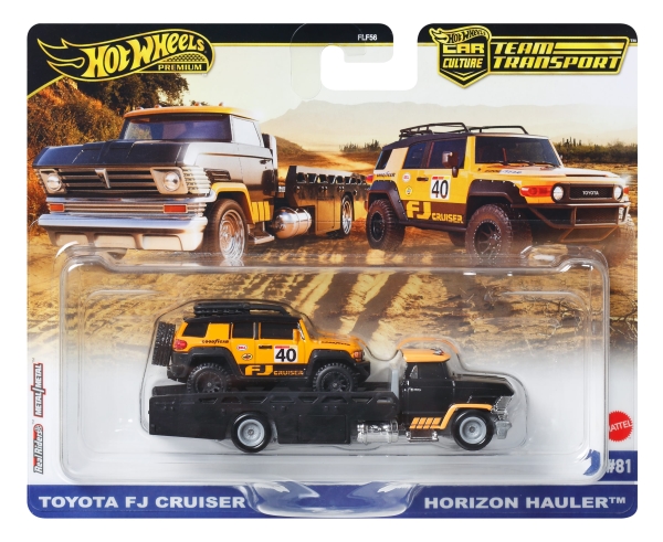 Hot Wheels Toyota Fj Cruiser, Fahrzeug-Set, 3 Jahr(E), Metall, Schwarz, Gelb