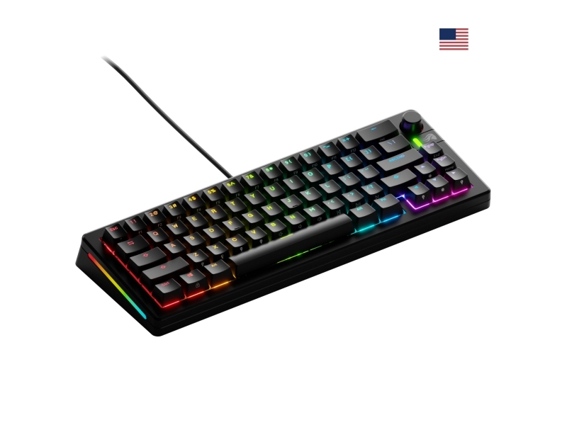 Glorious Gaming Gmmk 3 65% Prebuilt, Ledningsført, Usb, Mekanisk, Qwerty, Rgb Led, Sort