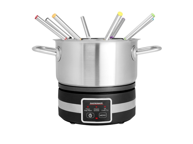 Gastroback 42568, 8 personer, 1,8 l, Svart, Rostfritt stål, Rund, 1,5 m, 210 ° C | Köksapparater - Köksutrustning - Raclette | GameStuff