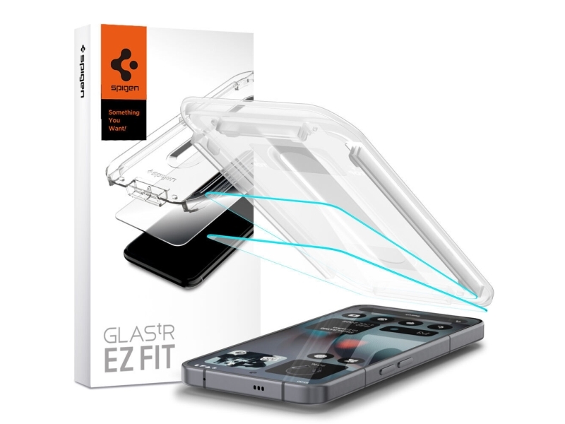 Spigen GLAS.tR EZ Fit, Nothing, Phone (3), Dammresistent, Reptålig, Transparent, 2 styck | Tele & GPS - Mobil tillbehör - Övriga tillbehör | GameStuff