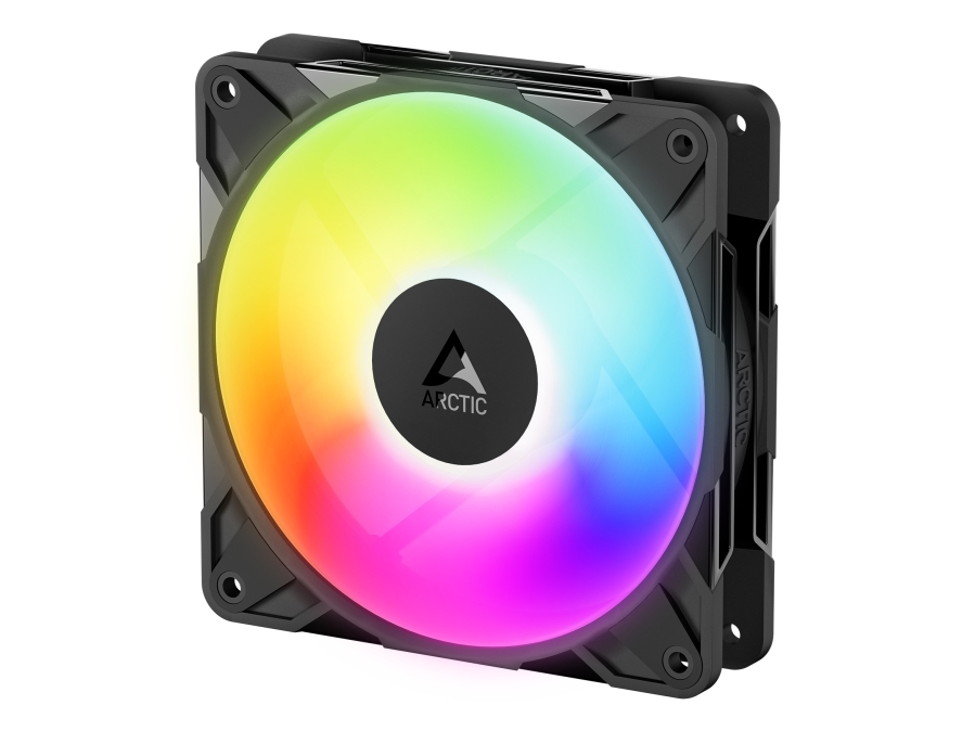 ARCTIC Freezer P12 Pro Reverse A-RGB, Fan, 12 cm, 124 m³/h, Svart | Datorkomponenter - Kylning & moddning - Chassi fläktar | GameStuff