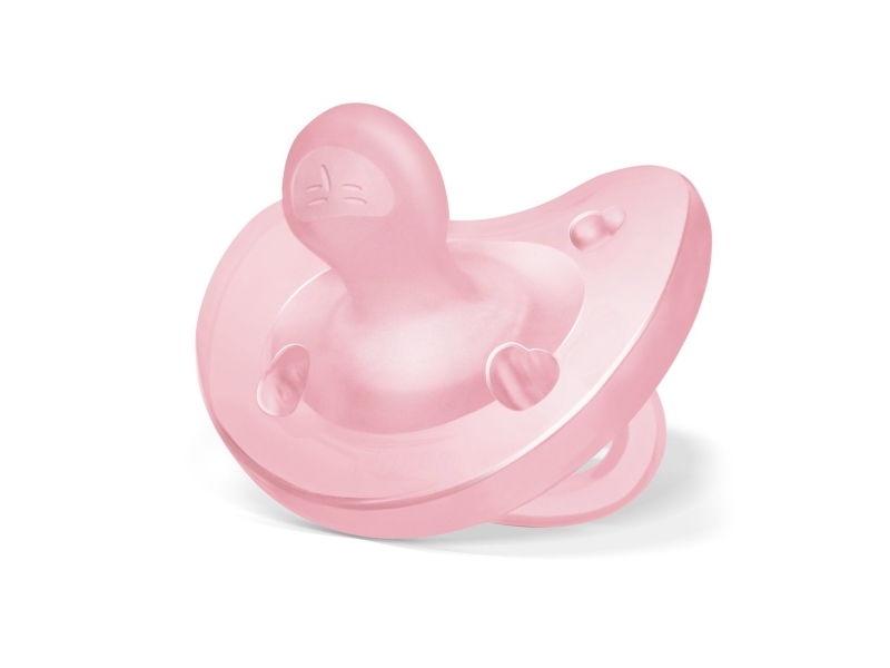 Chicco 00073087110000, Ultrablød sut, Anatomisk, Silikone, Pige, 2 stk