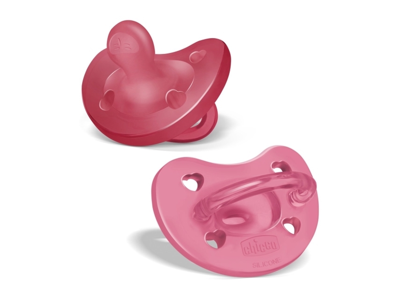 Chicco 00073086110000, Ultrablød sut, Anatomisk, Silikone, Pige, 2 stk