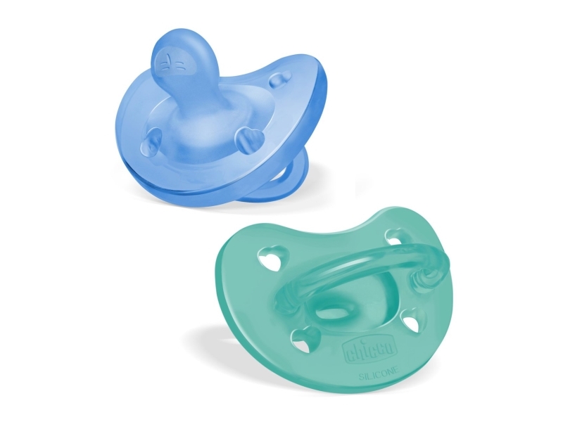 Chicco 00073087210000, Ultrablød sut, Anatomisk, Silikone, Dreng, 2 stk