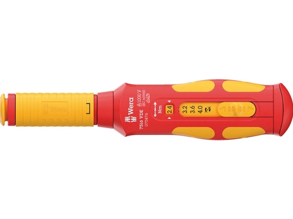 Wera 05075876001, Nm, Mekanisk, 2,4 - 4 Nm, Sort, Grøn