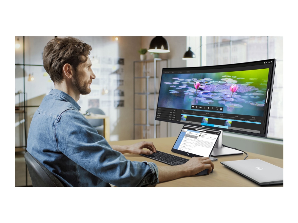 Dell Ultrasharp 40 Curved Thunderbolt Hub Monitor U4025qw 100,8Cm 39,7Zoll Ips 5120X2160 2000:1 120Hz Hdmi Dp Usb Daisychain