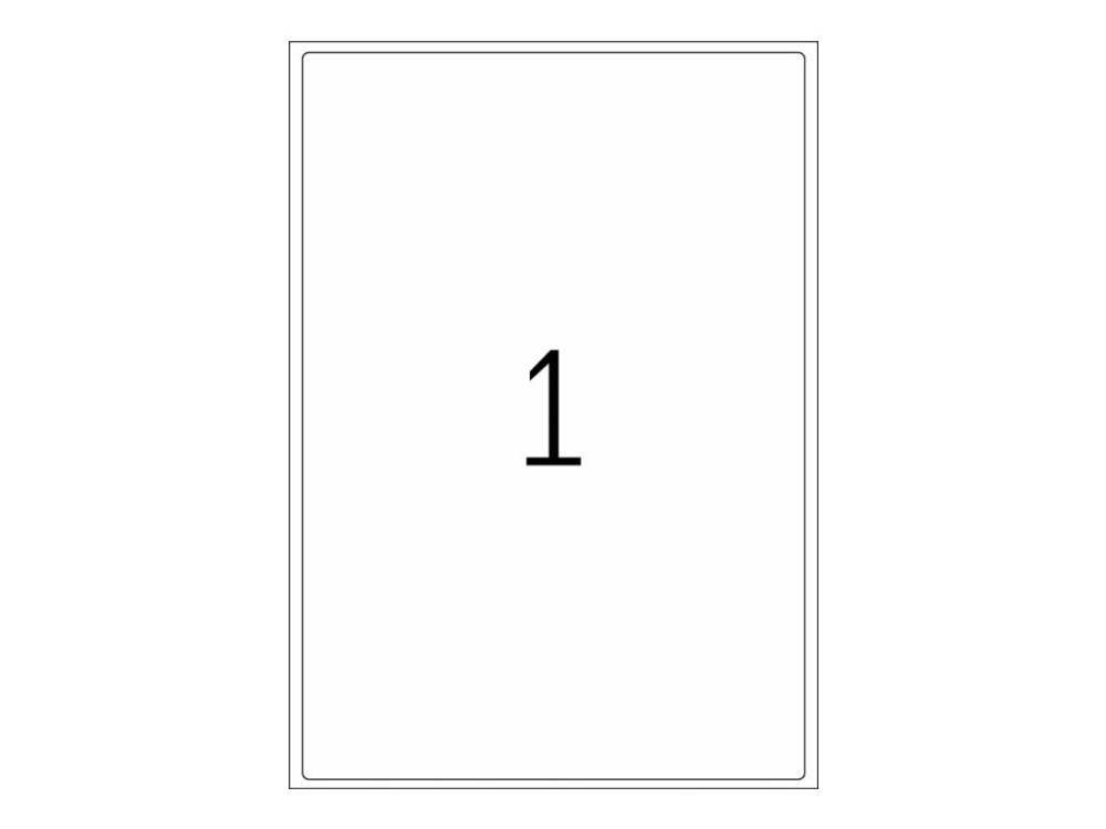 Herma Adressetiketten Premium A4 199.6X289.1 Mm Weiß Papier Matt 100 St., Weiß, Selbstklebendes Druckeretikett, A4, Papier, Laser/Inkjet, Permanent