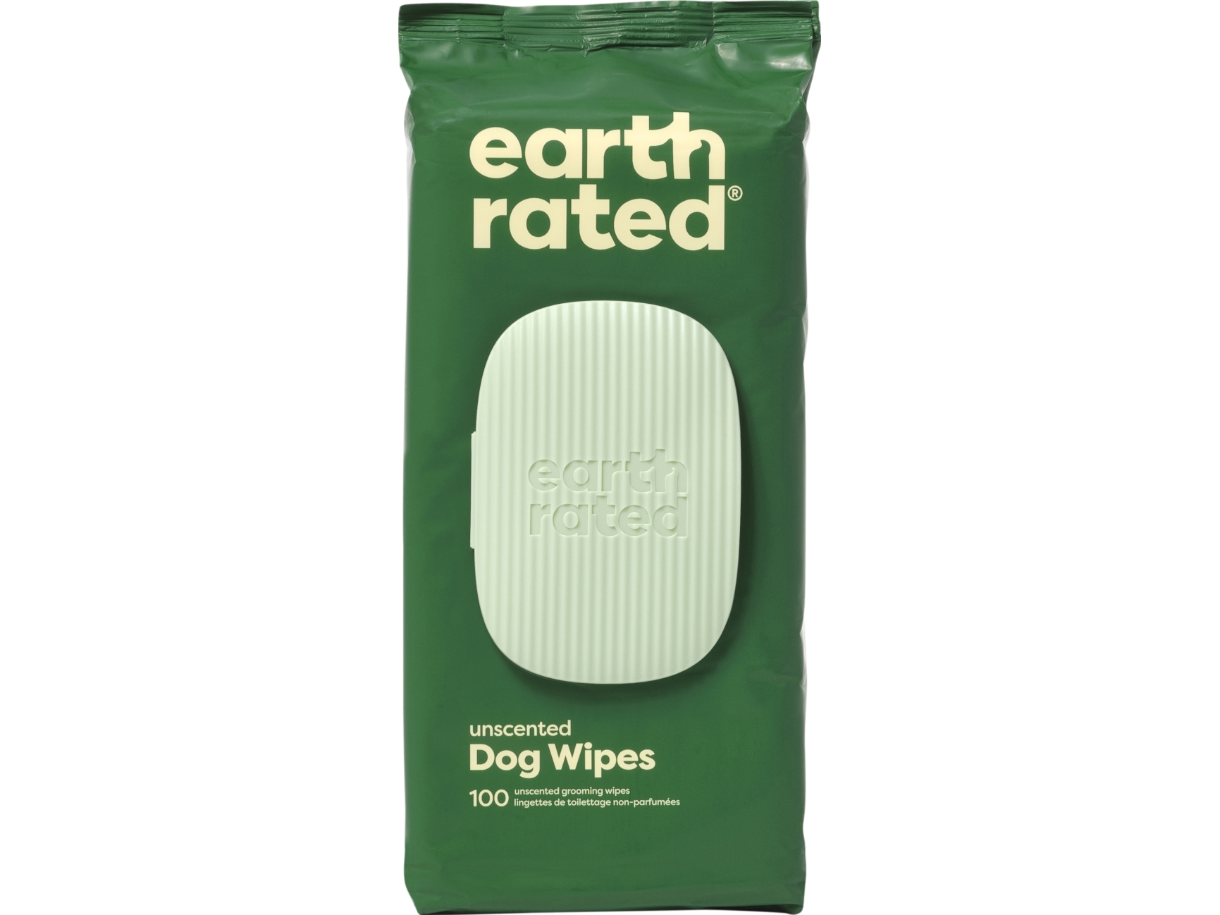 Earth Rated 100 Wipes, Unscented, 20X20 Cm