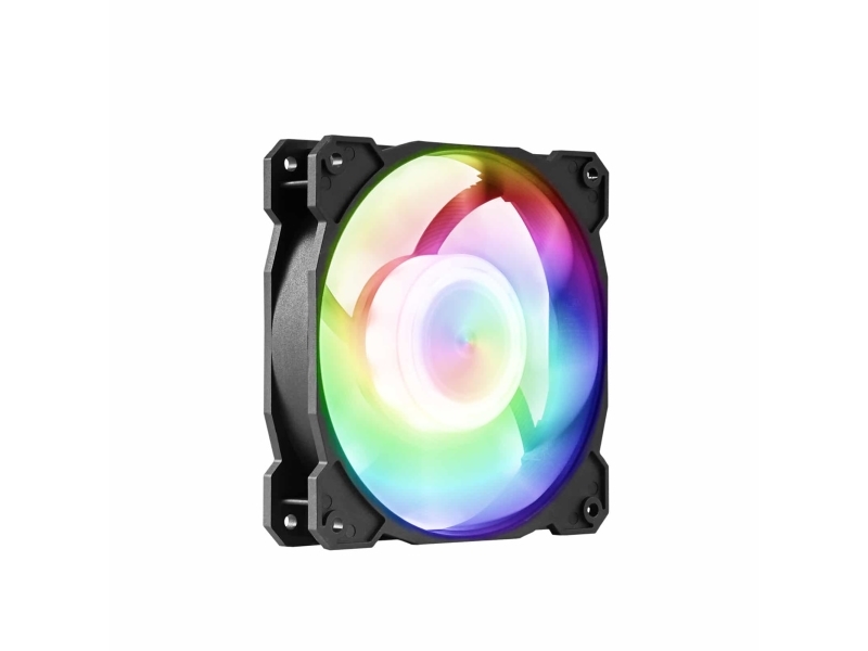 Gelid Solutions Radiant-D, Ventilator, 12 Cm, 77,2 Kubikfod/Min., Sort, Hvid